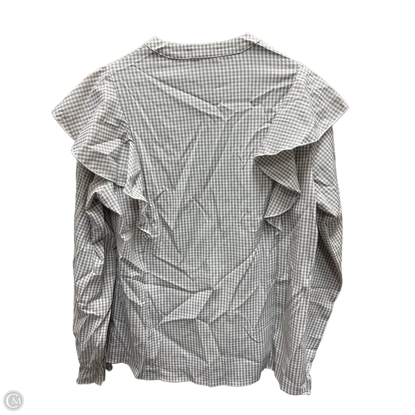 Top Long Sleeve By Clothes Mentor In Brown & White, Size: Xl