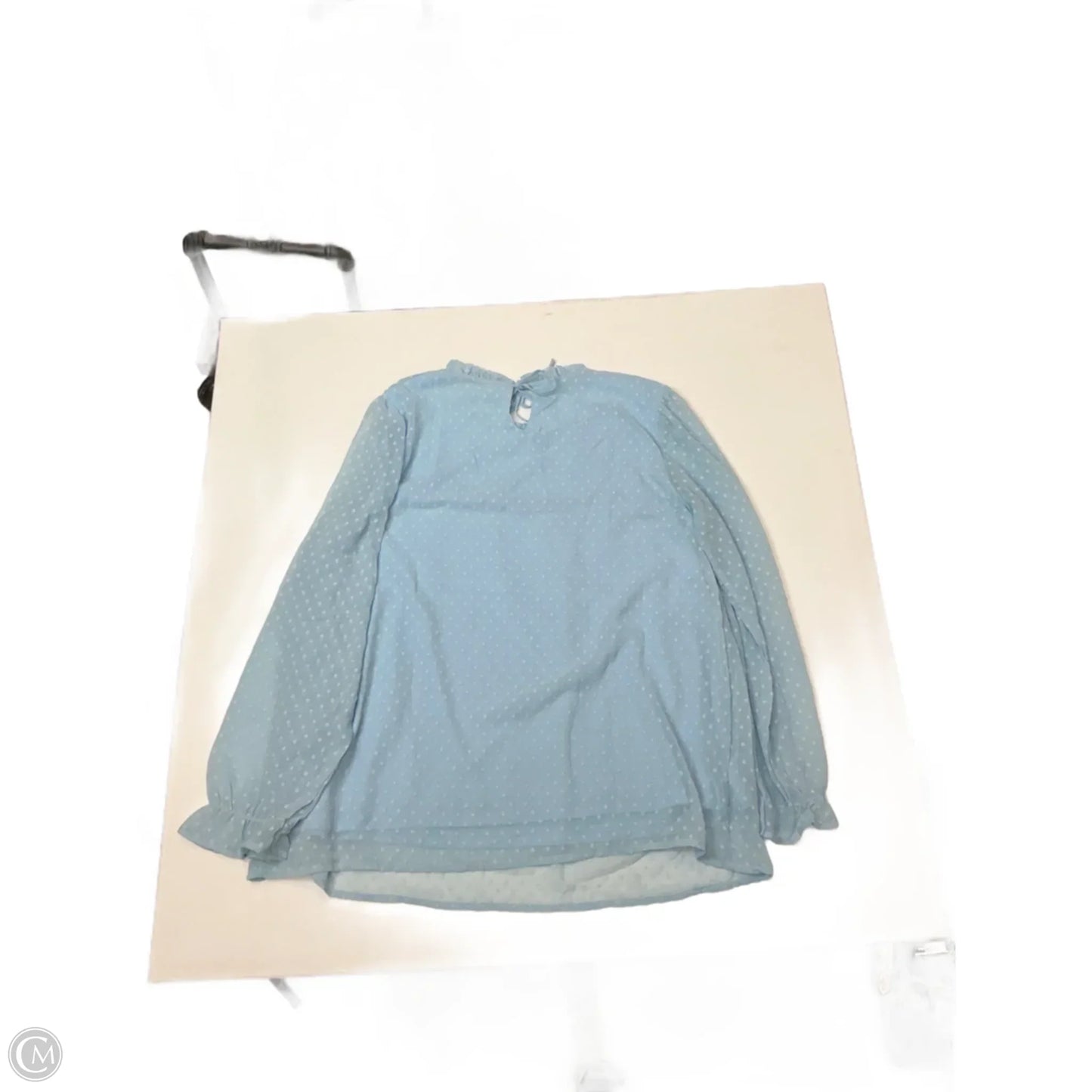 Top Long Sleeve By Clothes Mentor In Blue, Size: Xl