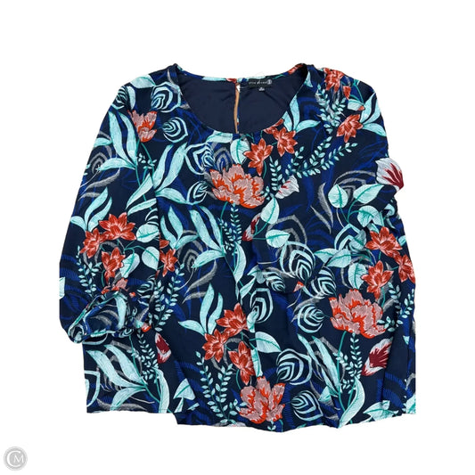 Top Long Sleeve By Clothes Mentor In Floral Print, Size: 3x