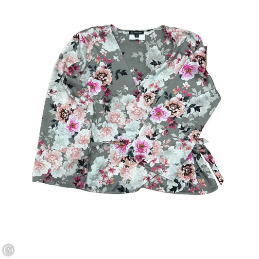 Top Long Sleeve By Inc In Floral Print, Size: Xl