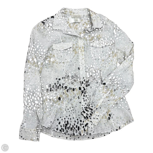 Top Long Sleeve By Dana Buchman In Multi-colored, Size: S