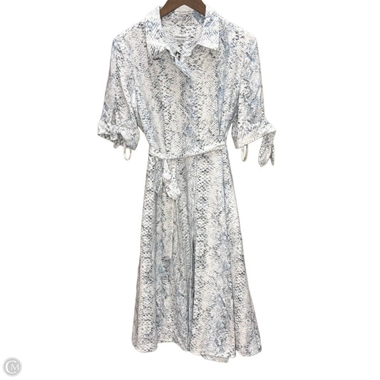 Dress Casual Maxi By Calvin Klein In Blue, Size: M