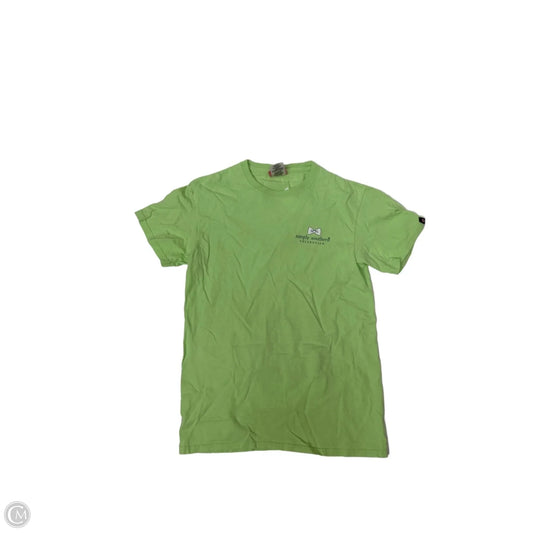 Top Short Sleeve By Simply Southern In Green, Size: S
