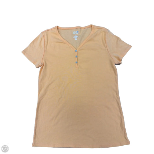 Top Short Sleeve By Croft And Barrow In Orange, Size: S