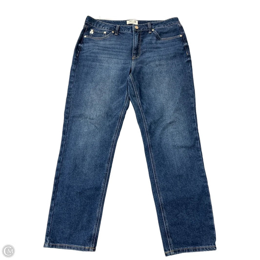 Jeans Straight By Seven 7 In Blue, Size: 12