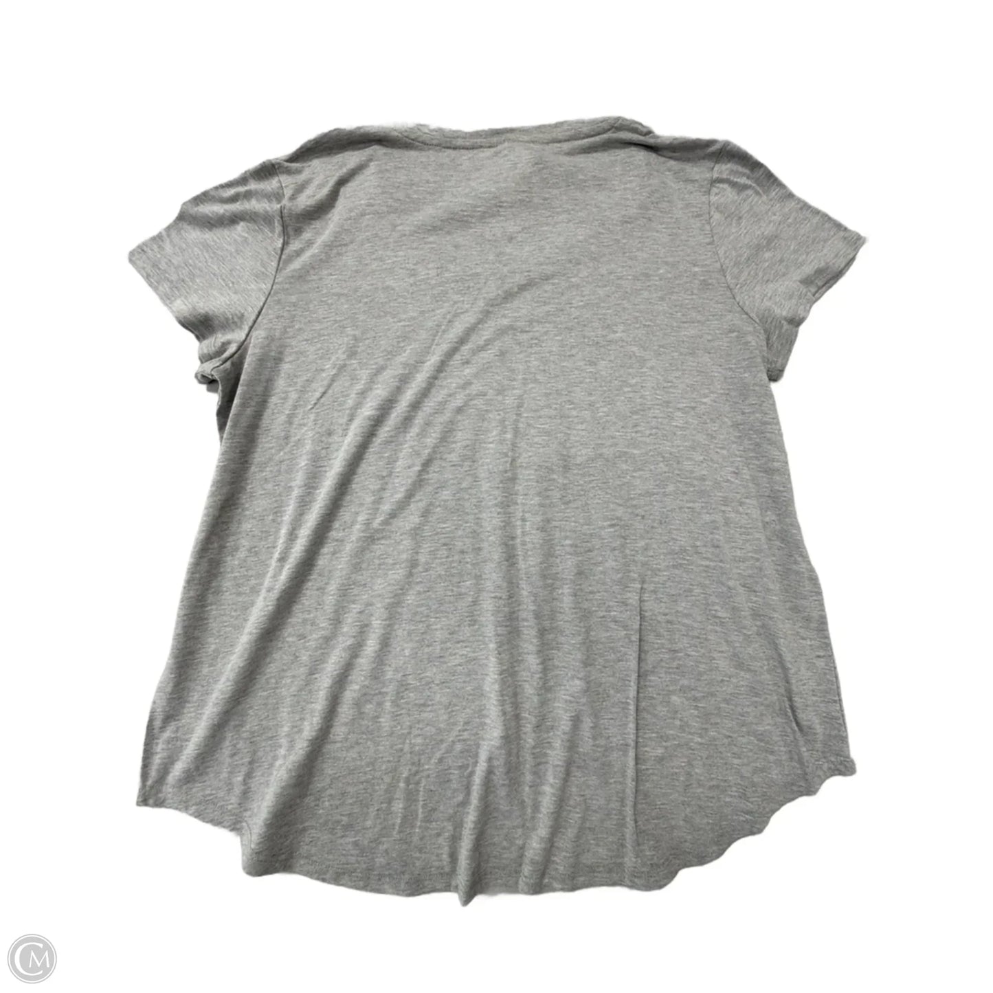 Top Short Sleeve By Celebrate Together In Grey, Size: Xl