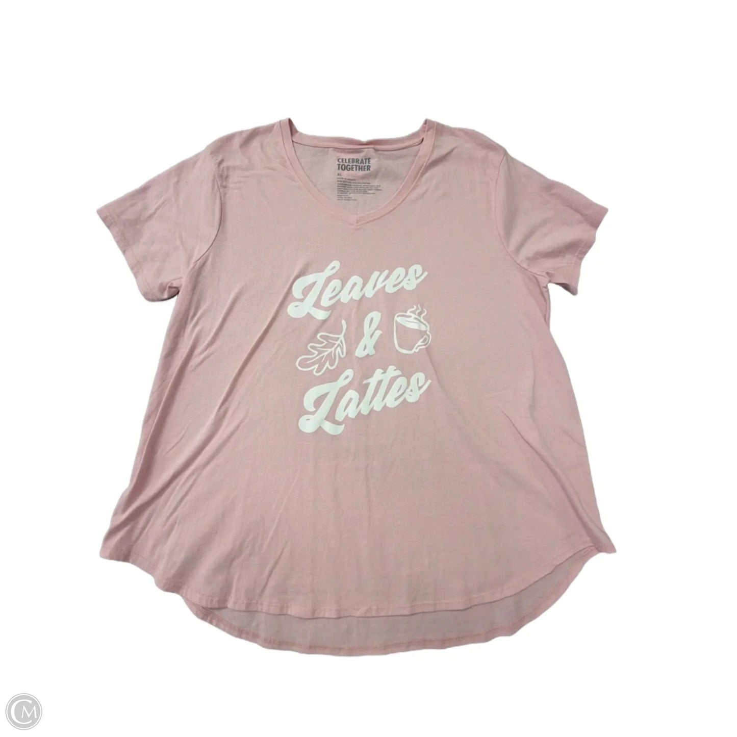 Top Short Sleeve By Celebrate Together In Pink, Size: Xl