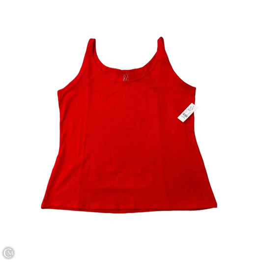 Tank Top By New York And Co In Red, Size: 1x