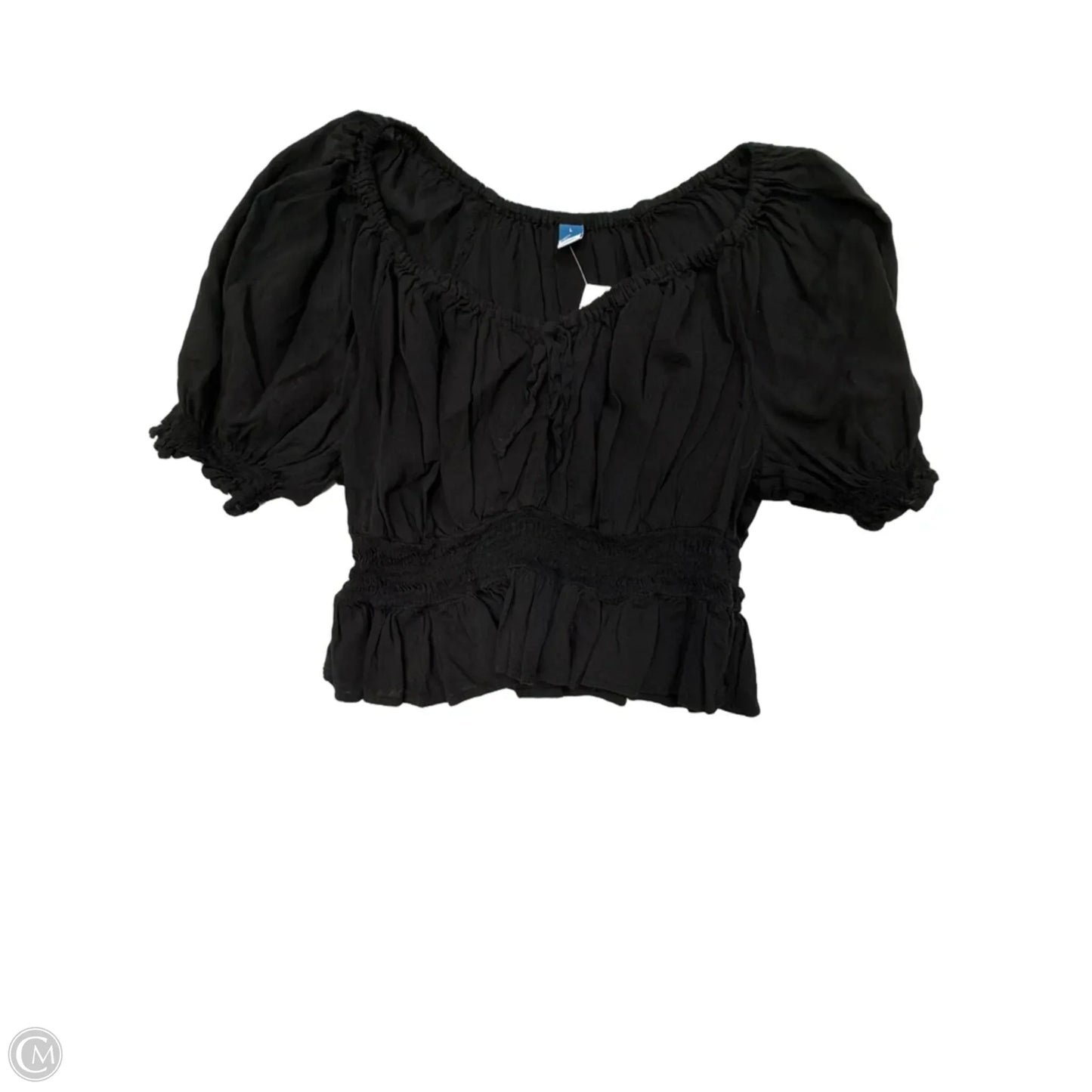 Top Short Sleeve By Old Navy In Black, Size: L