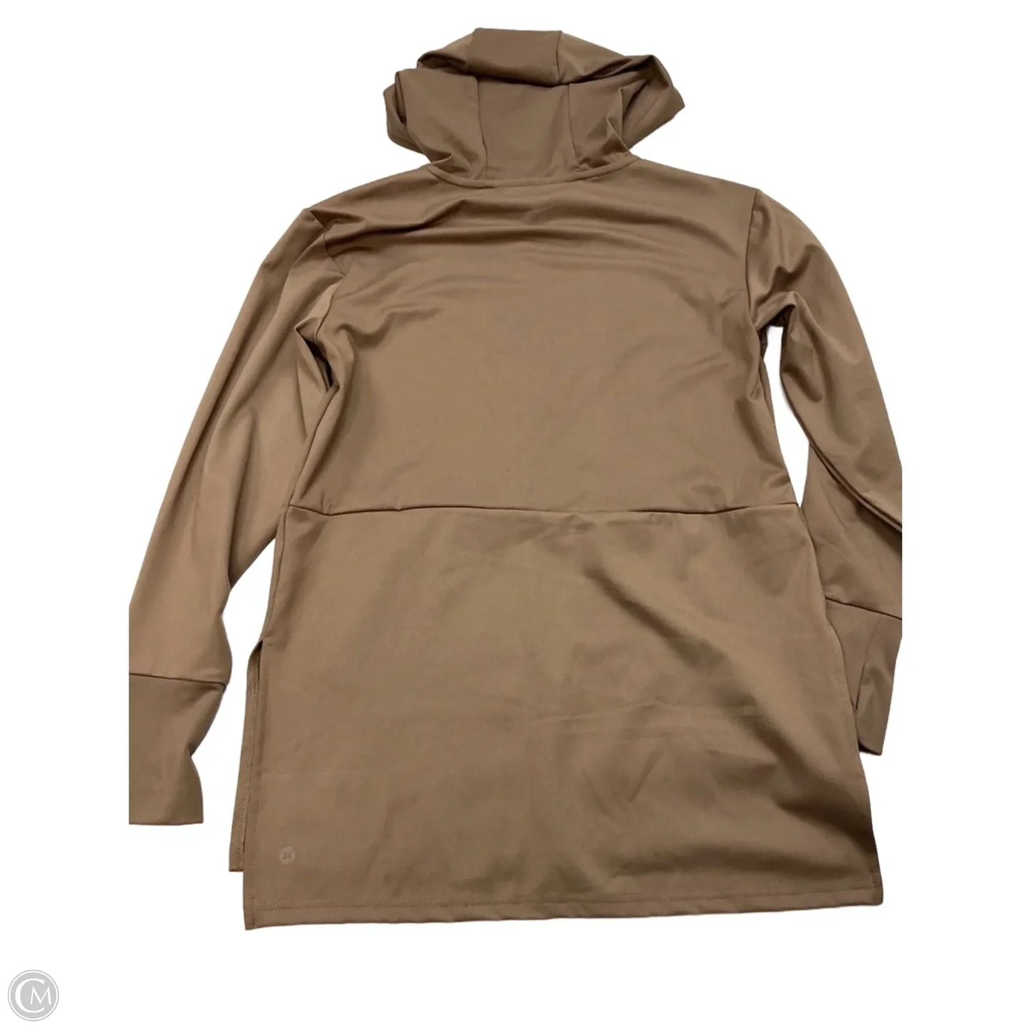 Athletic Top Long Sleeve Hoodie By Rbx In Taupe, Size: S