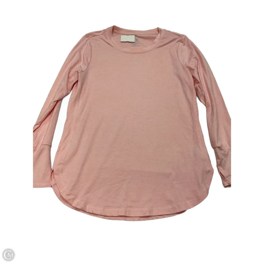 Athletic Top Long Sleeve Crewneck By Rbx In Pink, Size: M