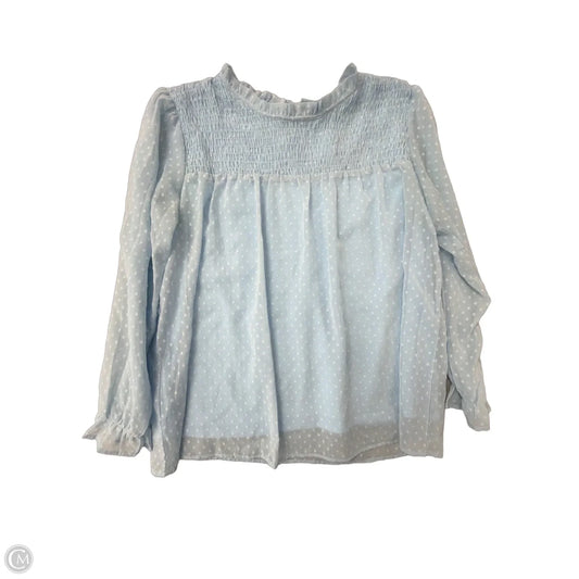Top Long Sleeve By Shein In Blue, Size: 2x