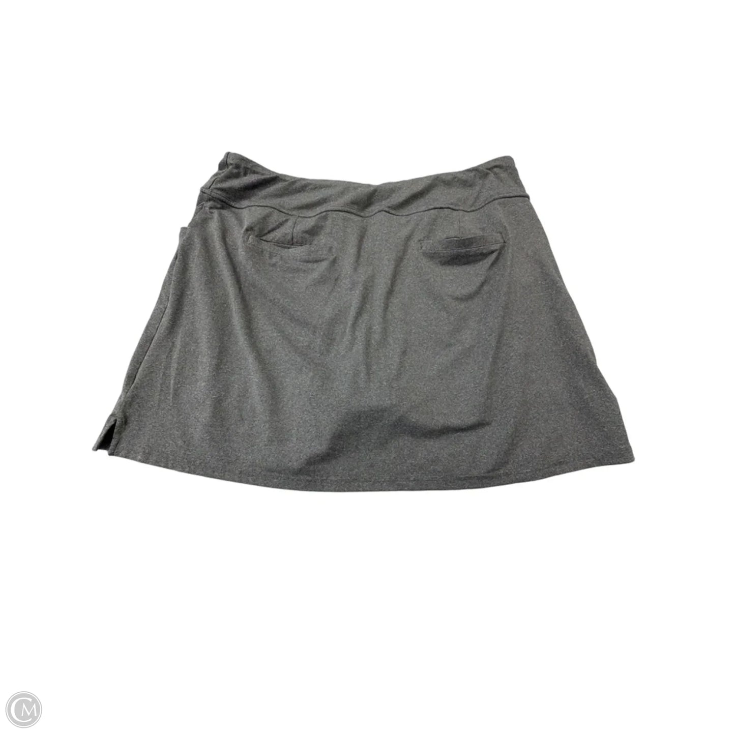 Athletic Skort By Adidas In Grey, Size: Xl