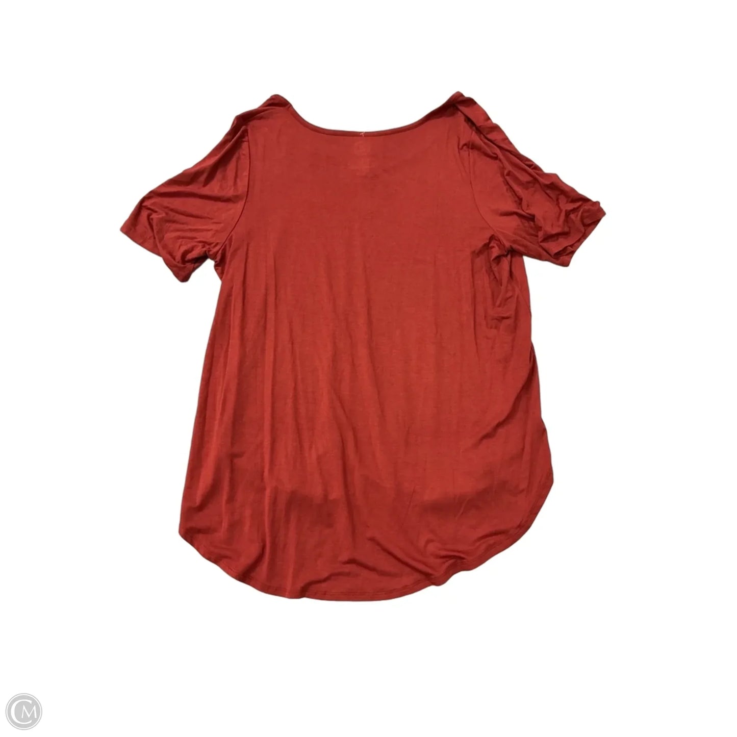Top Short Sleeve Basic By Maurices In Orange, Size: 1x