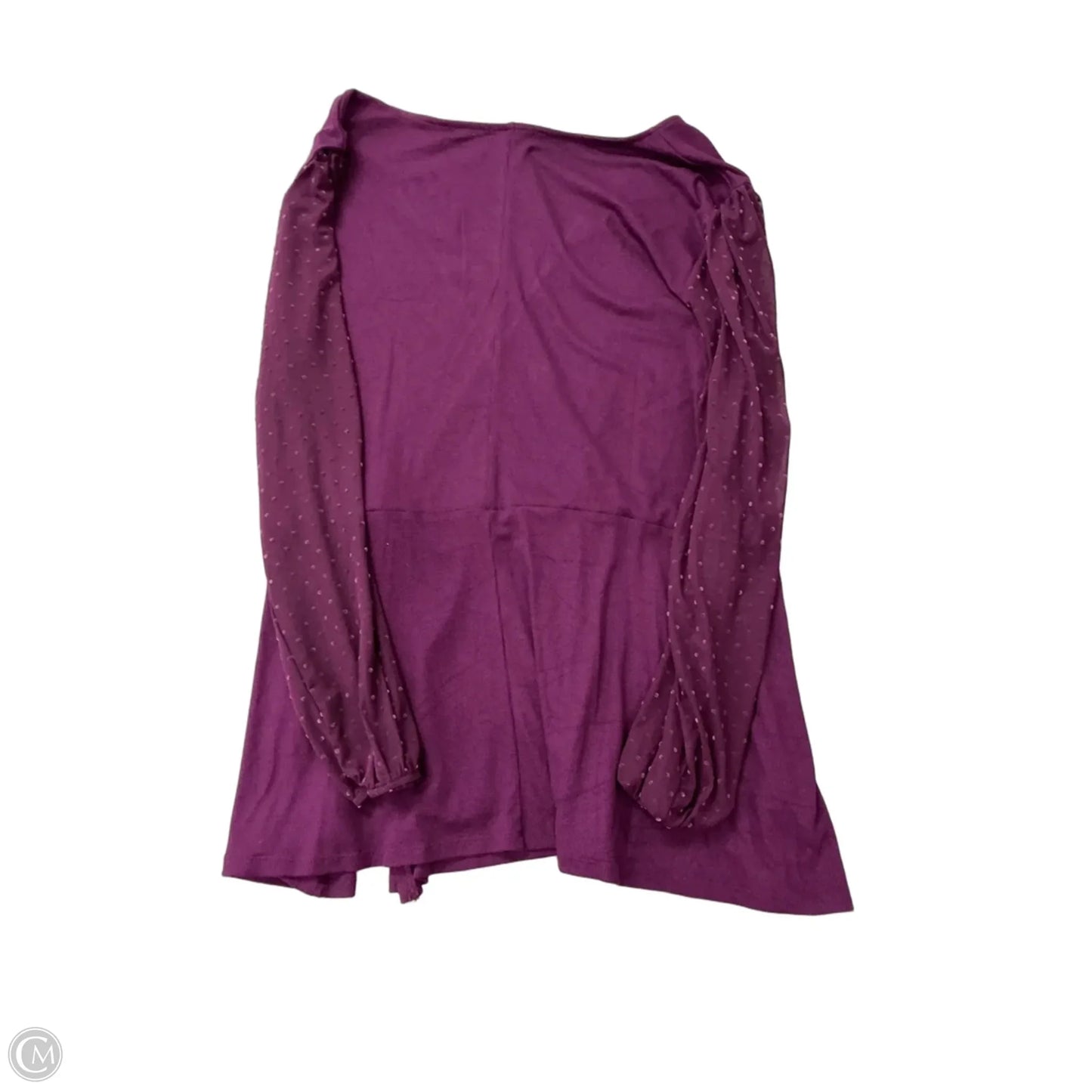 Top Long Sleeve By Maurices In Purple, Size: 2x