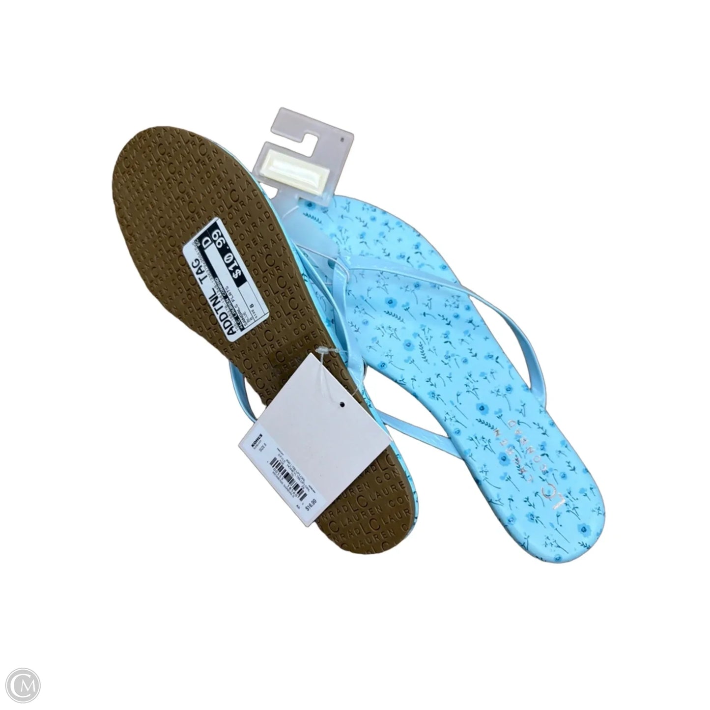 Sandals Flats By Lc Lauren Conrad In Blue, Size: 8