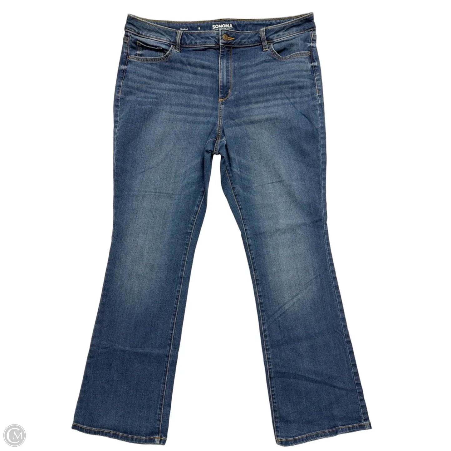 Jeans Boot Cut By Sonoma In Blue Denim, Size: 18