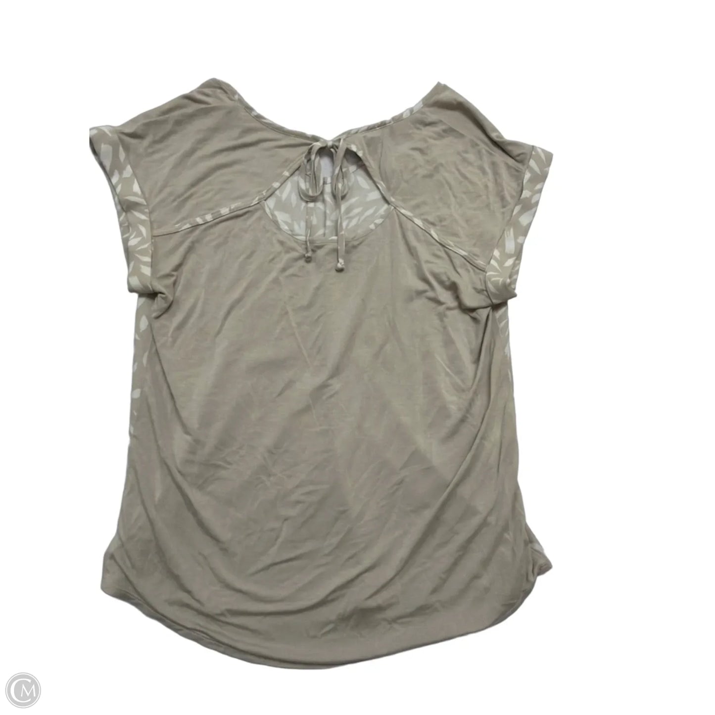 Top Short Sleeve By By & By In Tan, Size: M