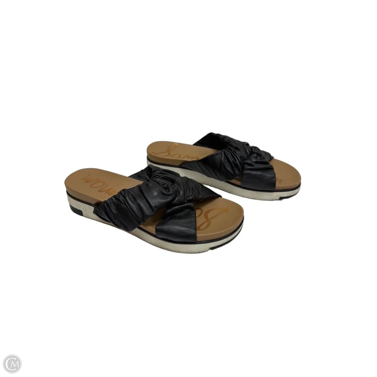 Sandals Flats By Sam Edelman In Black & Tan, Size: 8.5