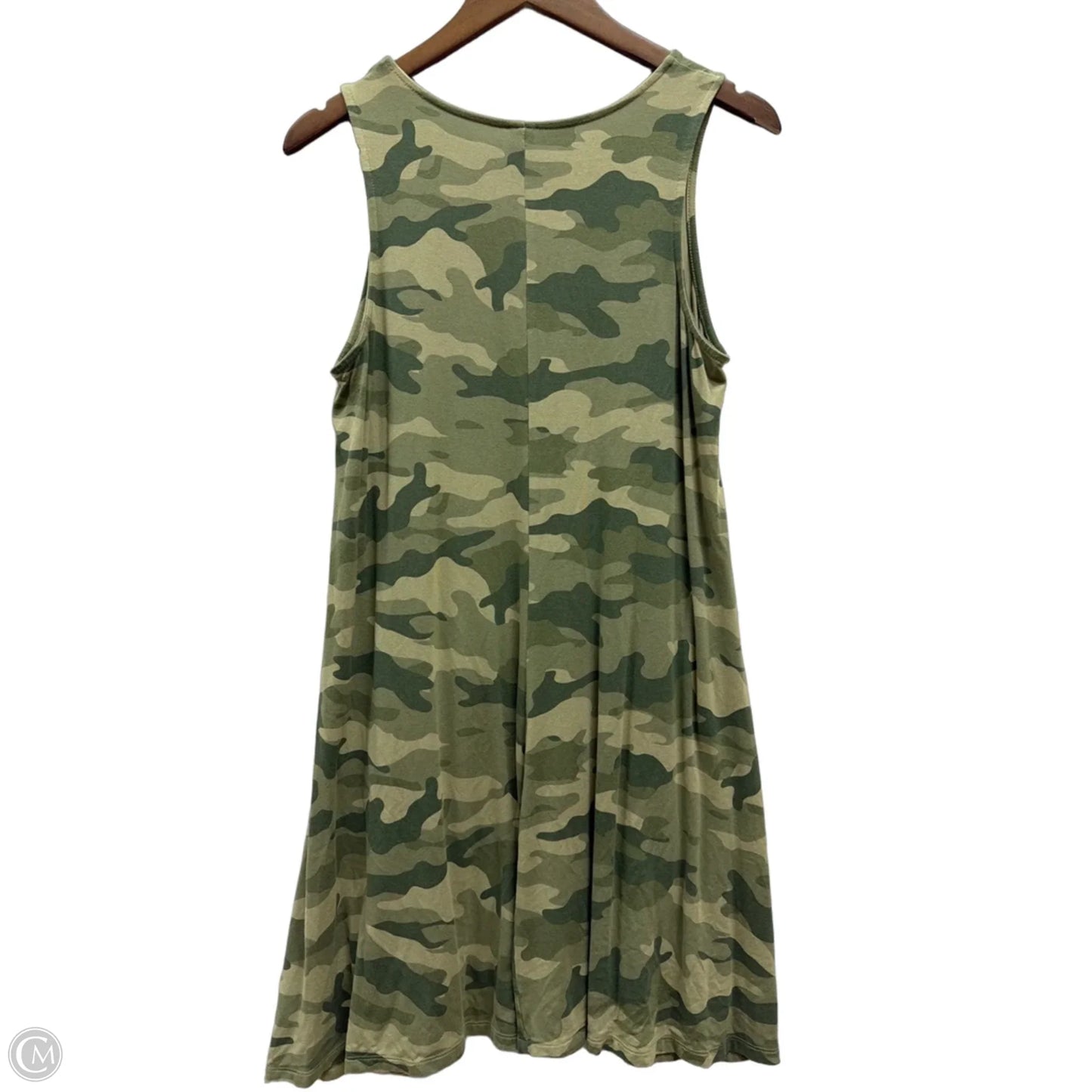 Dress Casual Midi By Old Navy In Camouflage Print, Size: L