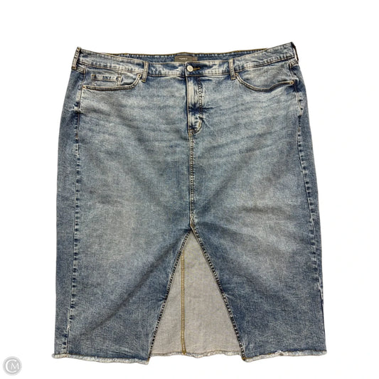 Skirt Midi By Torrid In Blue Denim, Size: 3x
