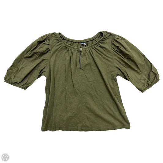 Top Short Sleeve By Old Navy In Green, Size: M