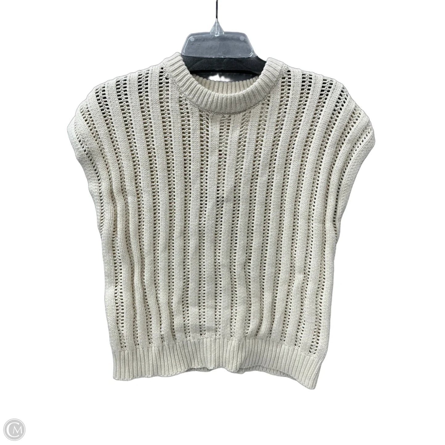 Vest Sweater By Jessica Simpson In Cream, Size: M