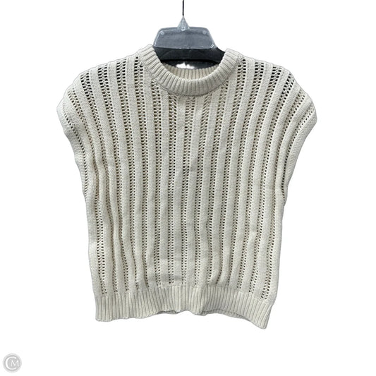 Vest Sweater By Jessica Simpson In Cream, Size: M