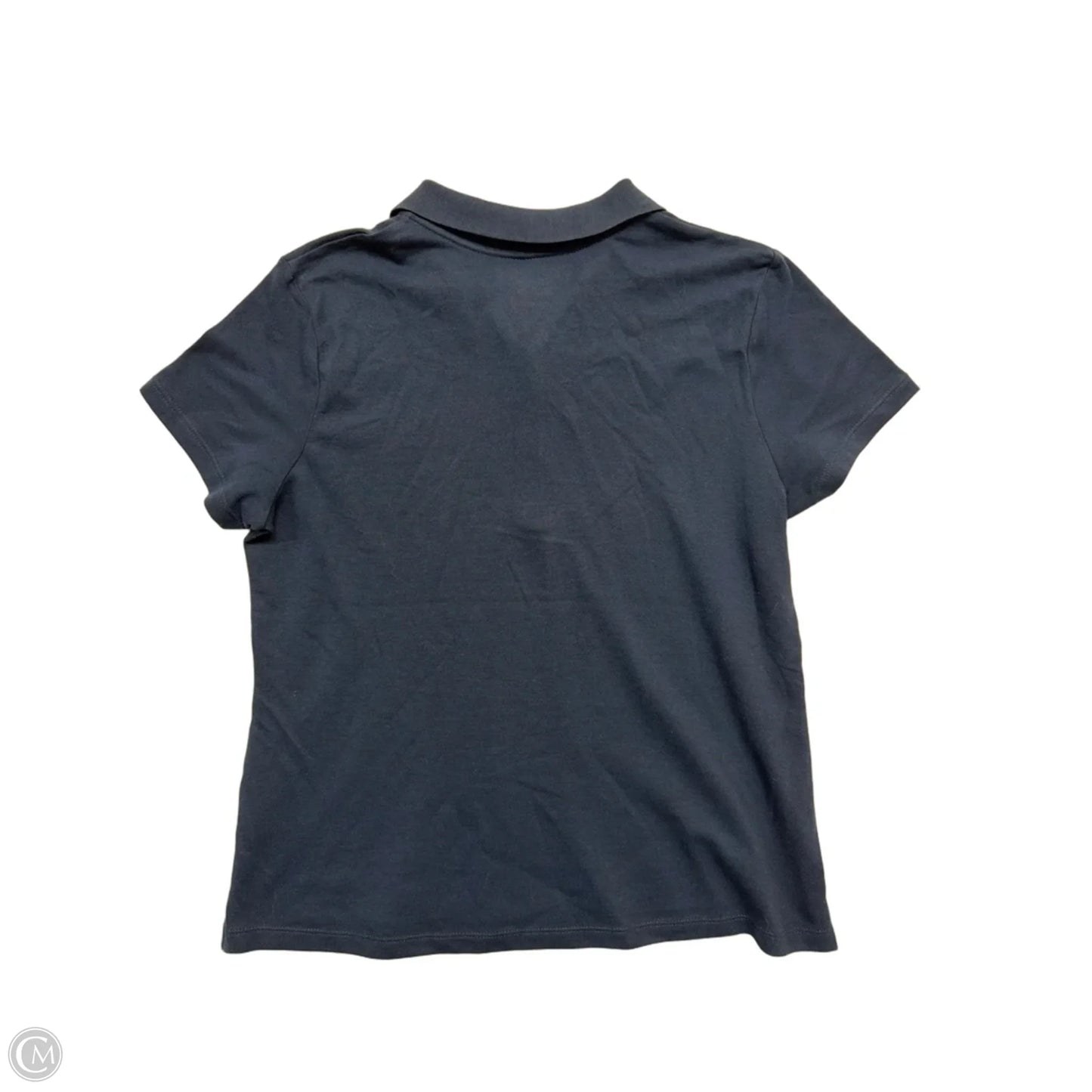 Top Short Sleeve By Croft And Barrow In Navy, Size: L