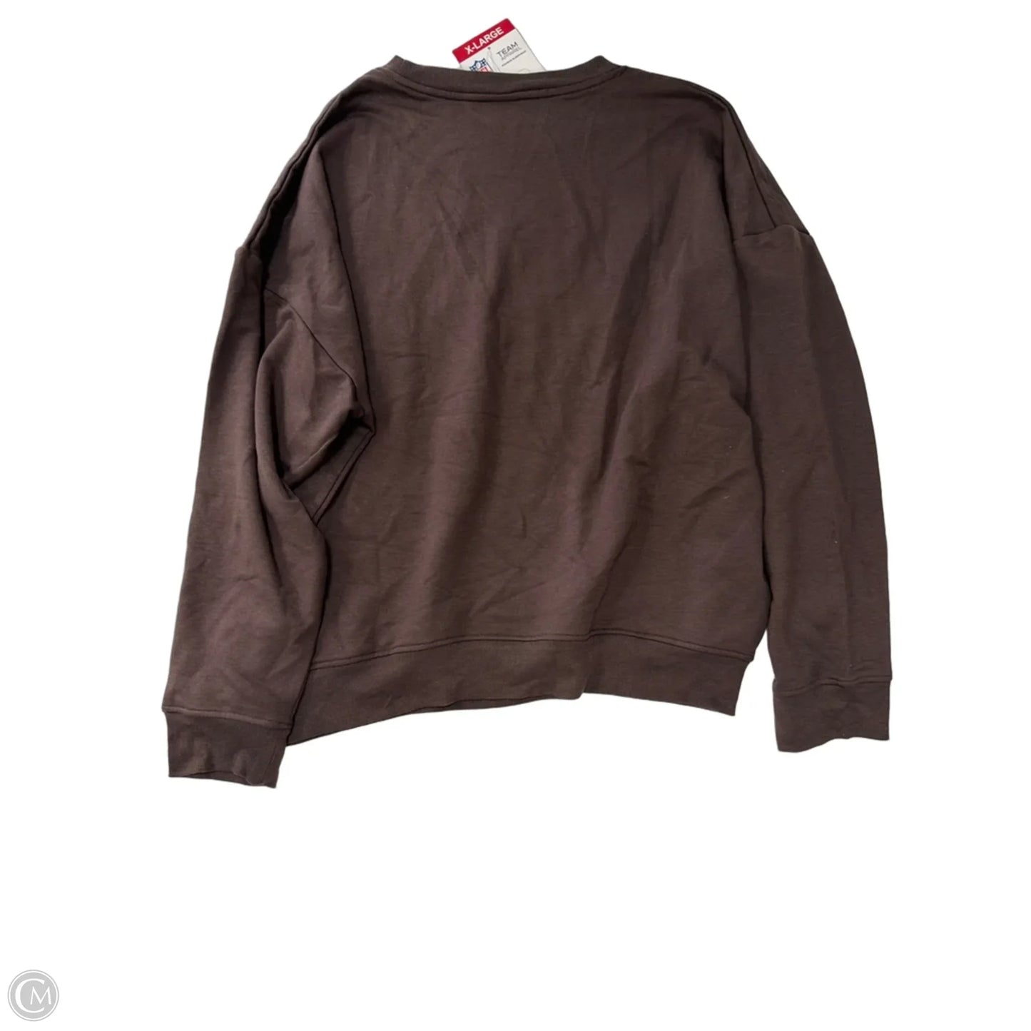 Top Long Sleeve By Nfl In Brown, Size: Xl