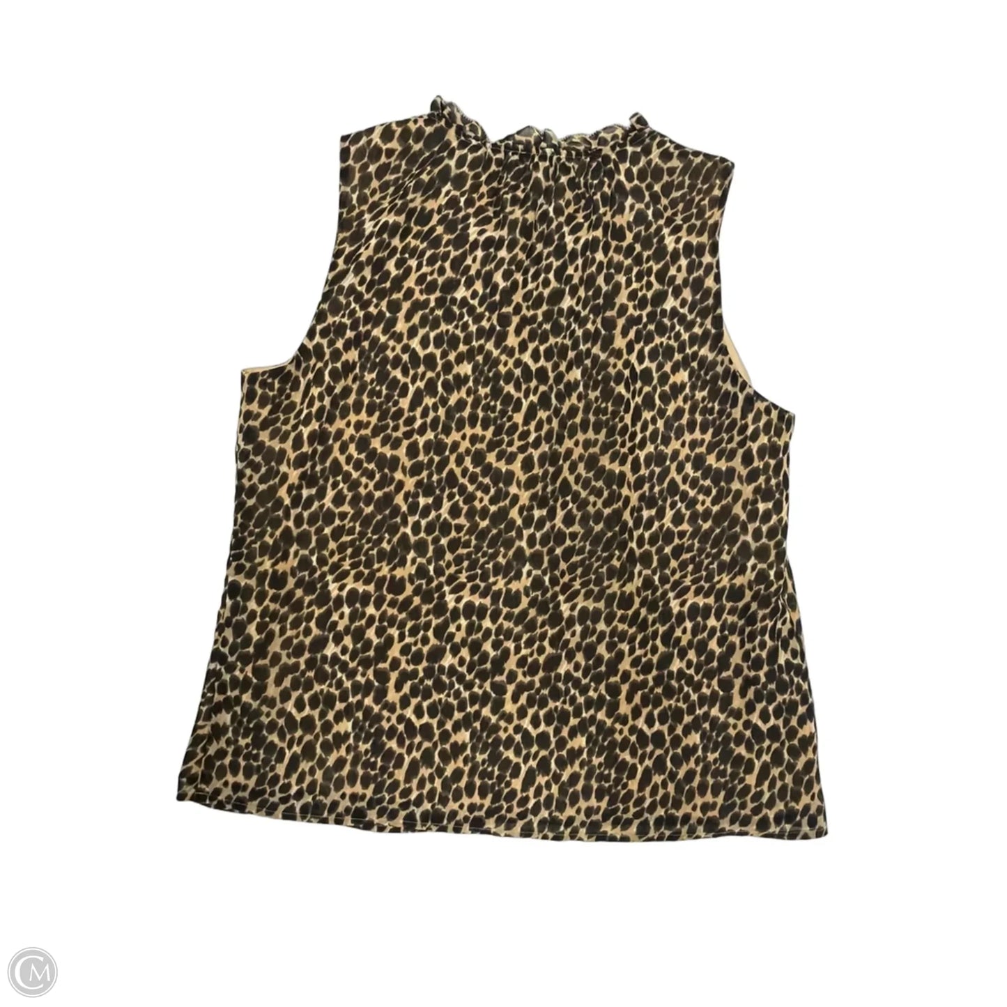 Top Sleeveless By J. Crew In Animal Print, Size: M