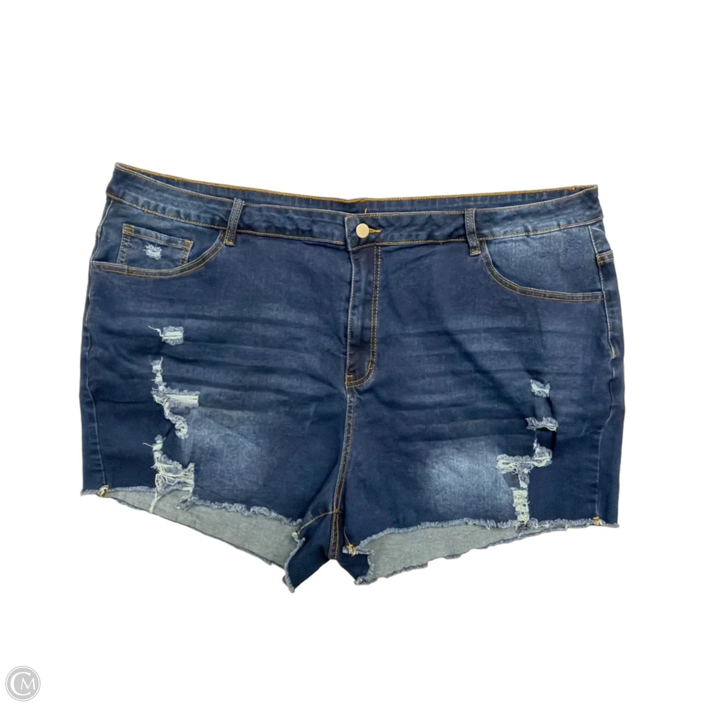 Shorts By Shein In Blue Denim, Size: 30