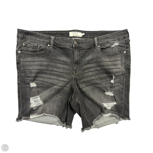 Shorts By Torrid In Grey Denim, Size: 26