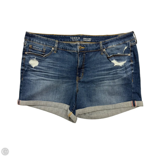 Shorts By Torrid In Blue Denim, Size: 24