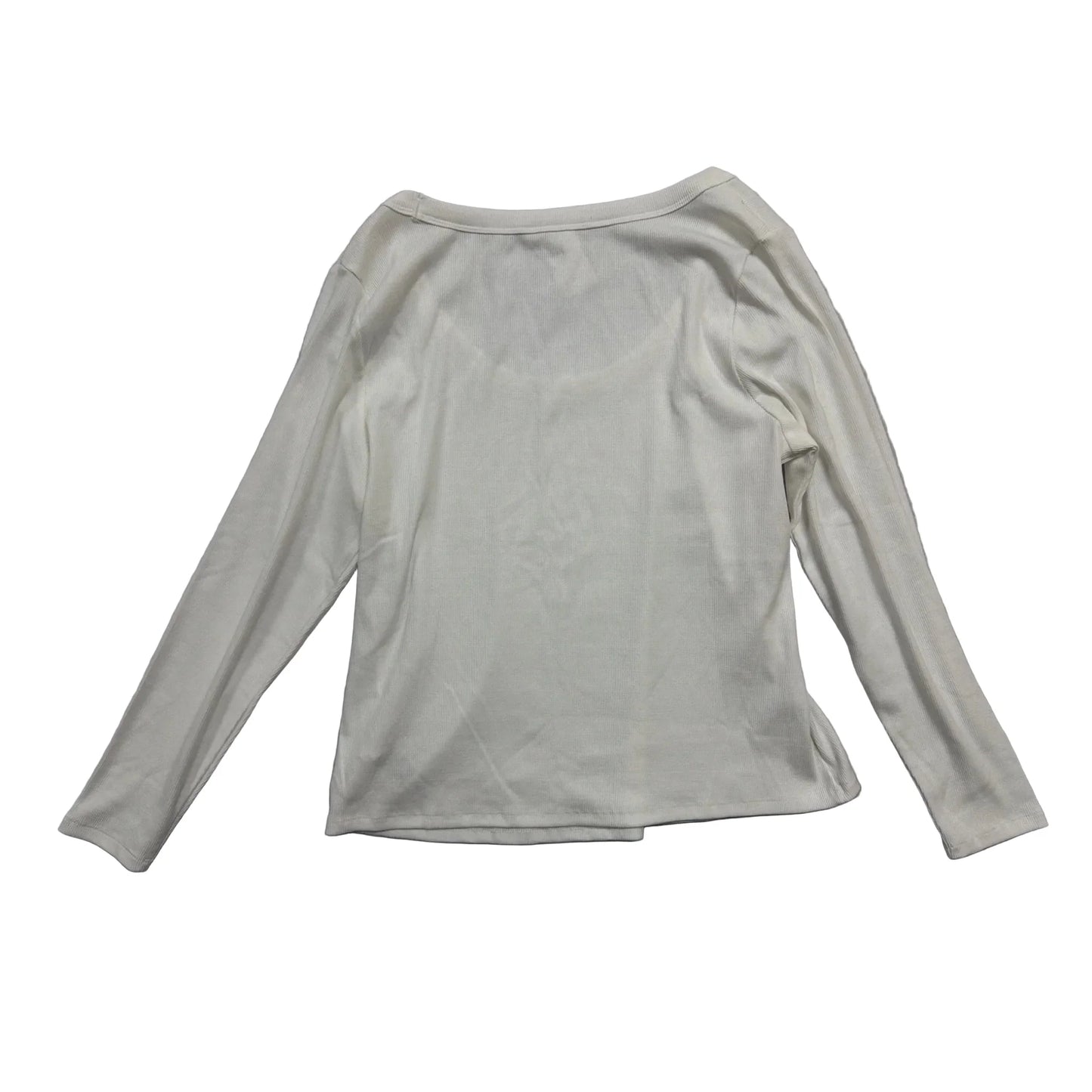 Top Long Sleeve By Old Navy In White, Size: 2x