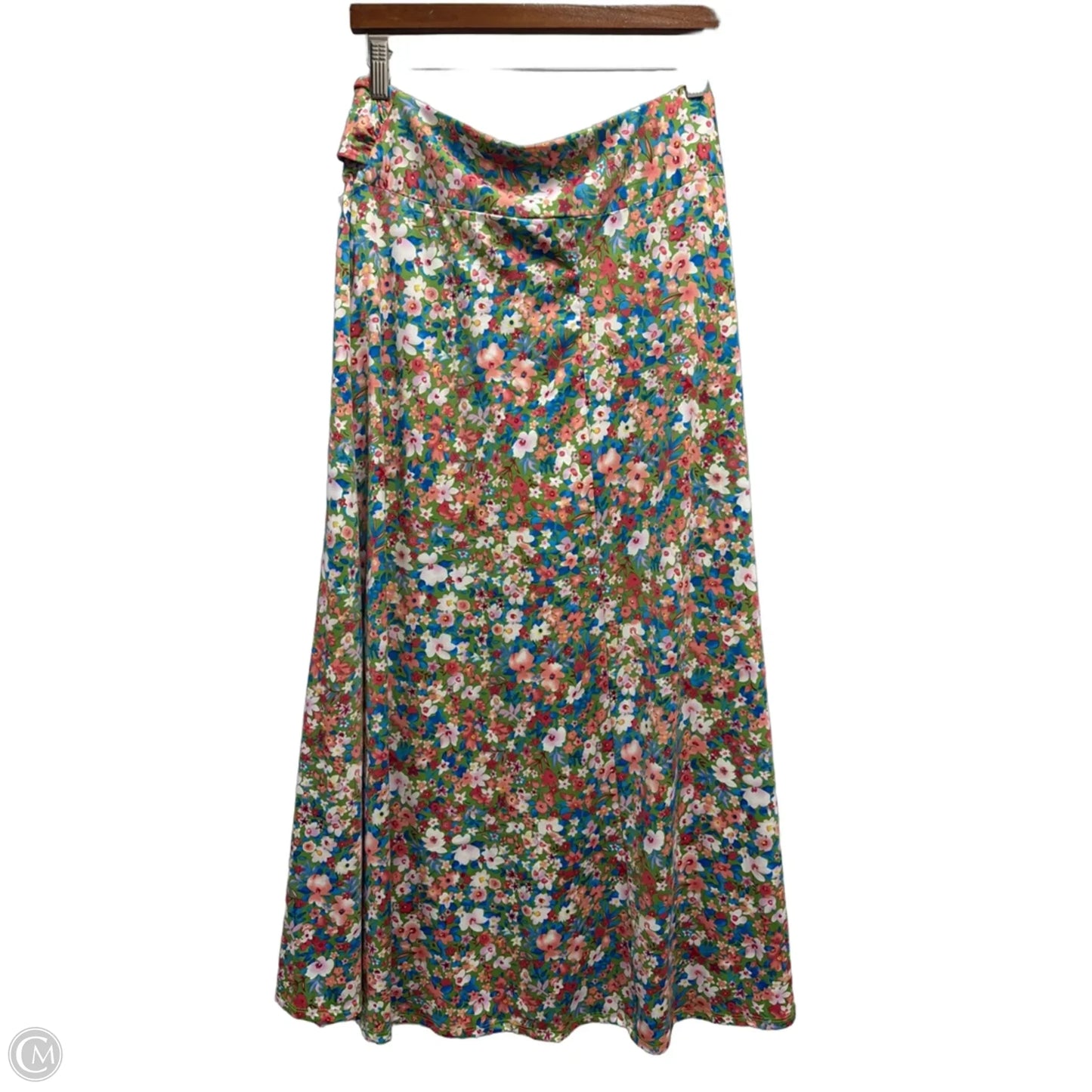 Skirt Midi By Ny Collection In Floral Print, Size: M