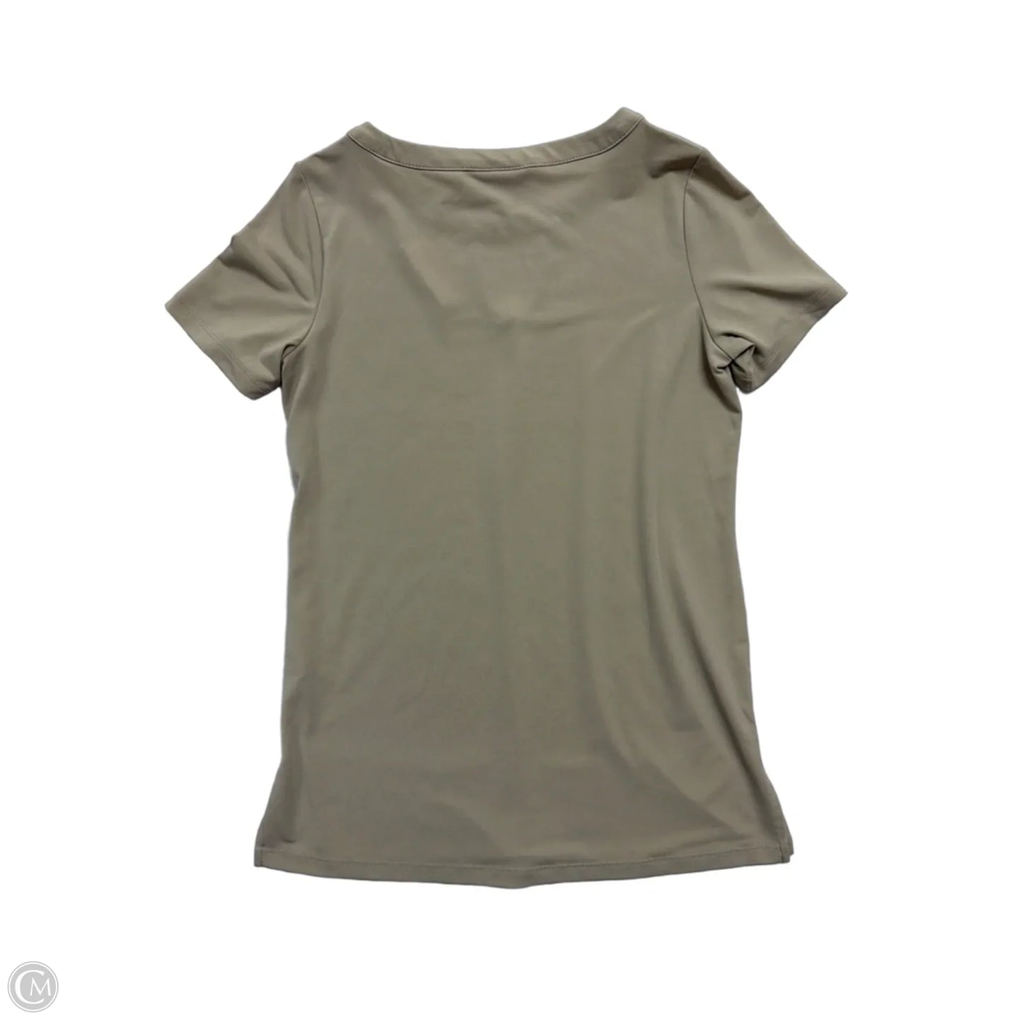 Top Short Sleeve By Susan Graver In Tan, Size: Xs