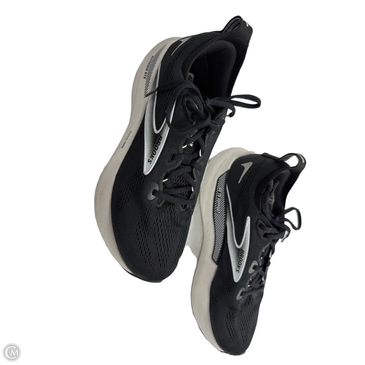 Shoes Athletic By Brooks In Black & White, Size: 10