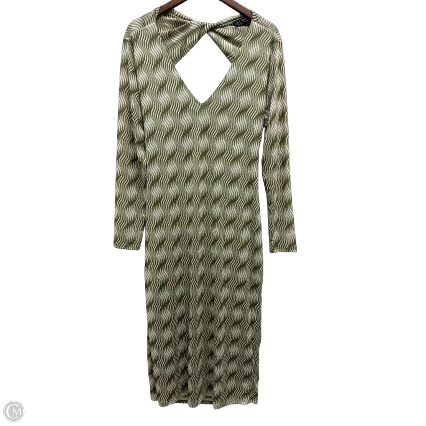 Dress Casual Midi By Eloquii In Green, Size: 1x