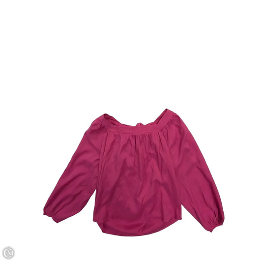 Top Long Sleeve By Andree By Unit In Pink, Size: L