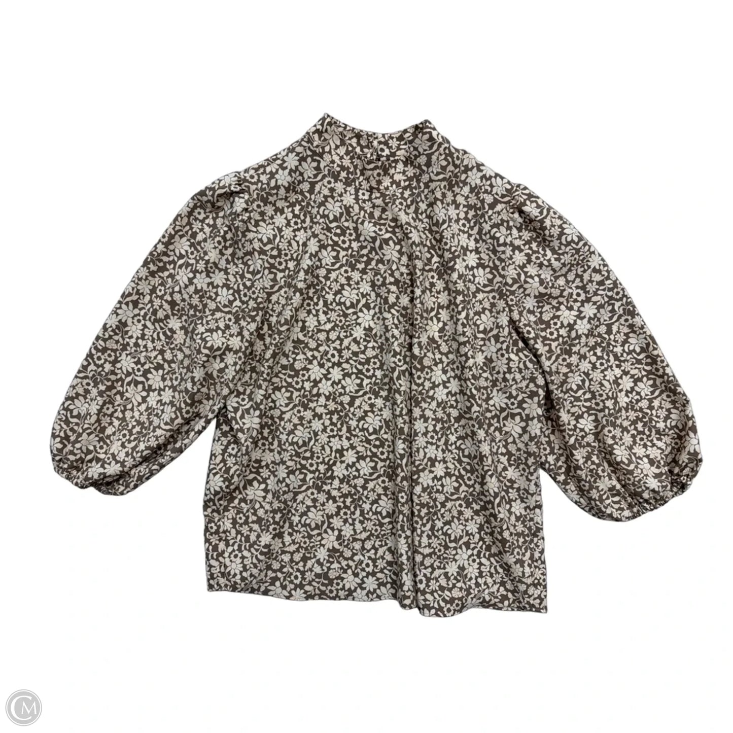 Top Long Sleeve By Ann Taylor In Floral Print, Size: Xl