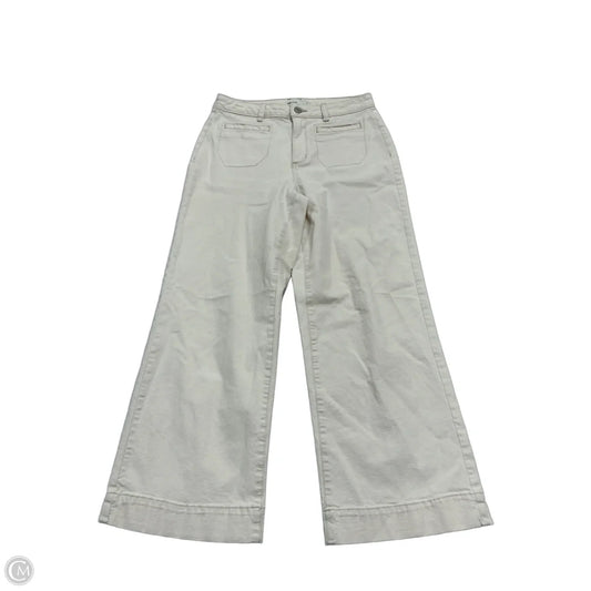 Jeans Wide Leg By Sonoma In Cream, Size: 6