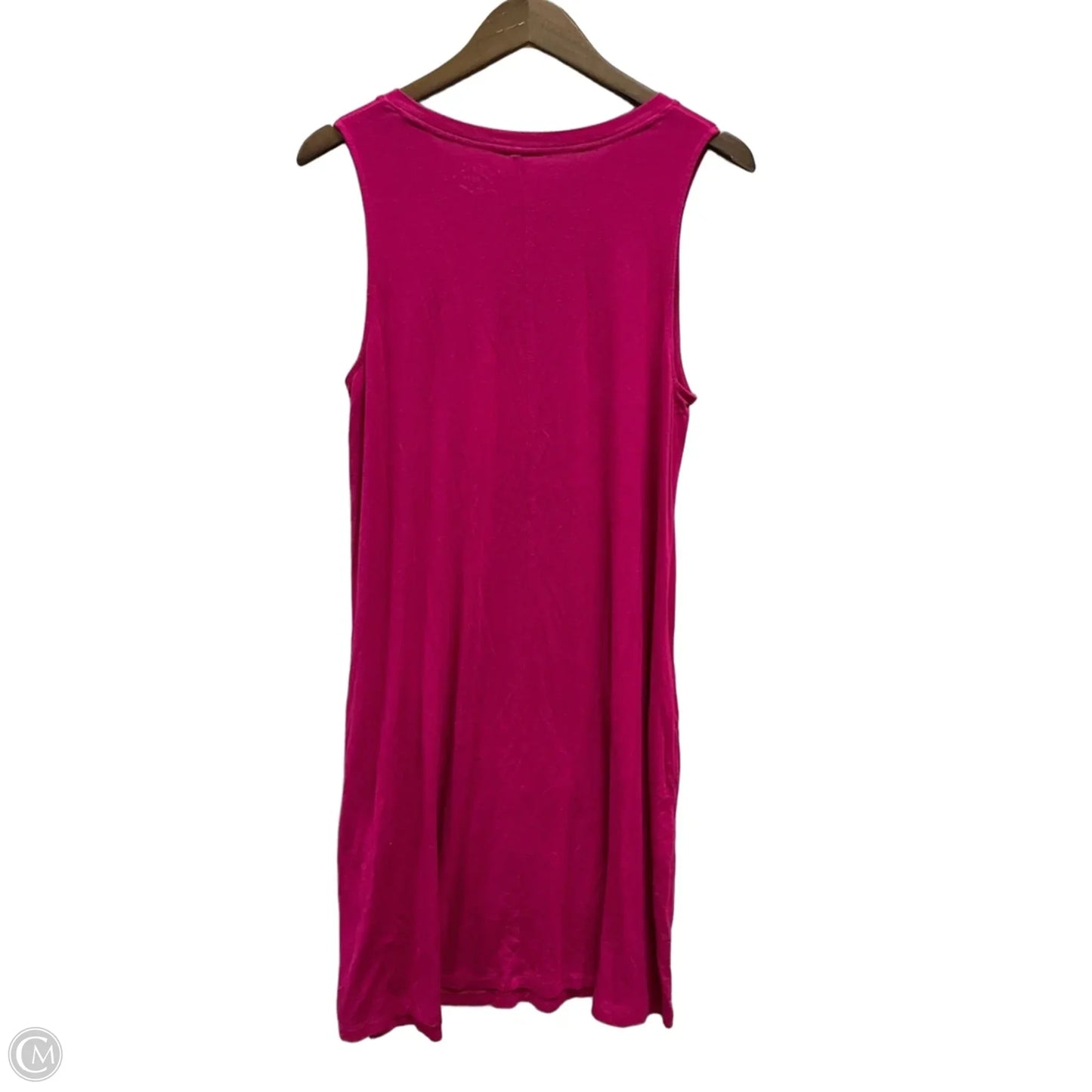 Dress Casual Midi By Time And Tru In Pink, Size: L
