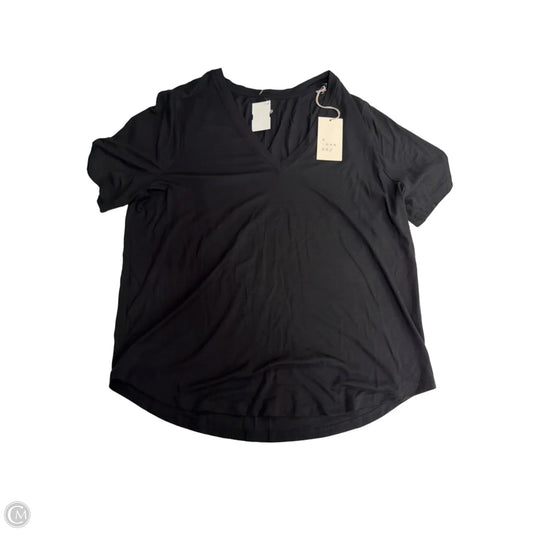 Top Short Sleeve By A New Day In Black, Size: L