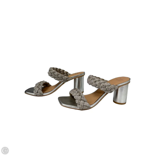 Sandals Heels Block By A New Day In Silver, Size: 9
