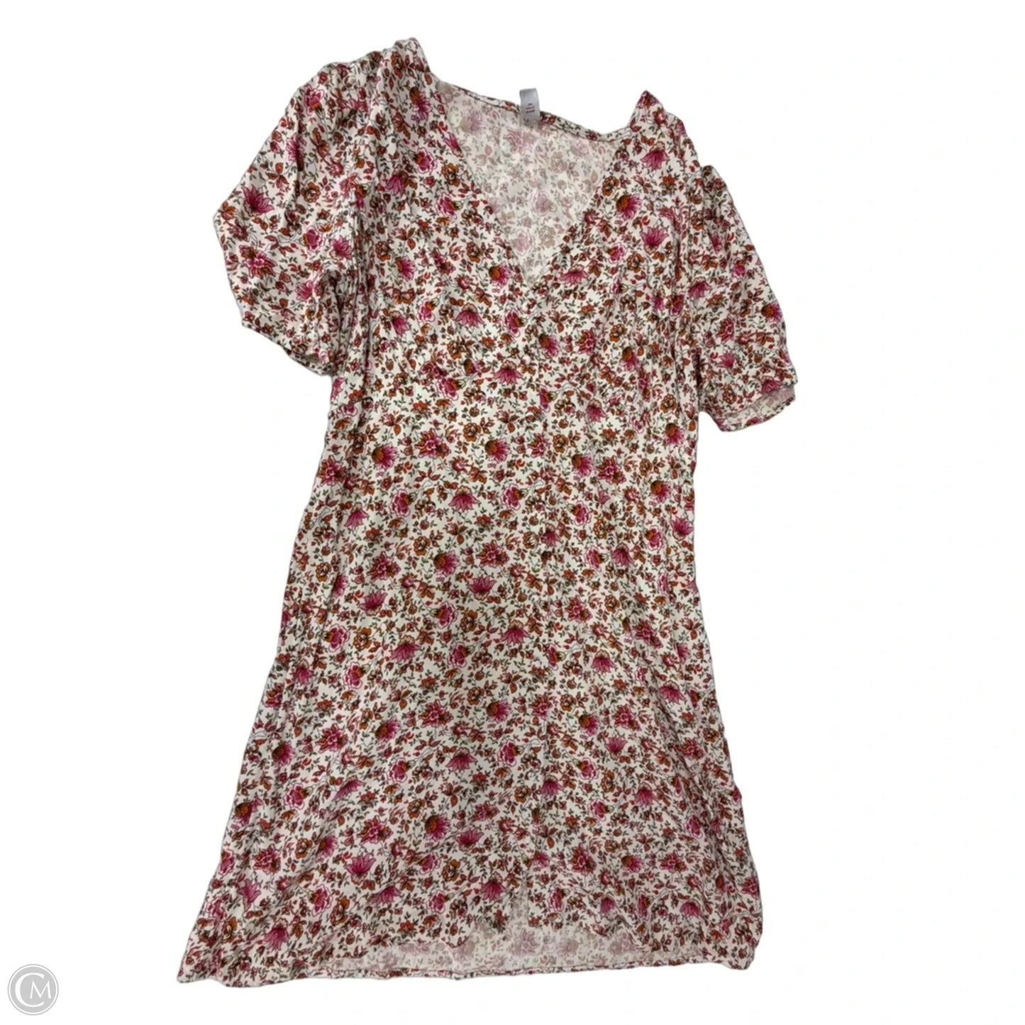 Dress Casual Midi By Old Navy In Floral Print, Size: L