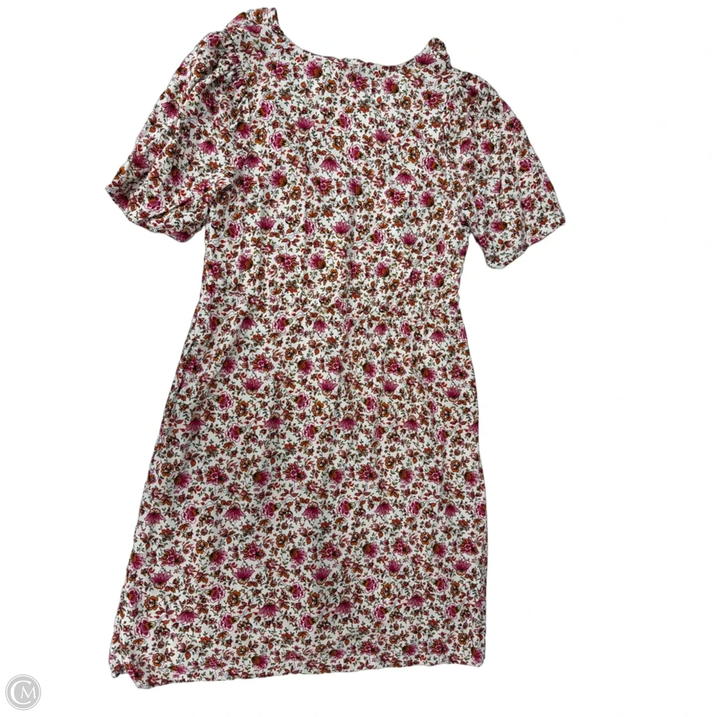 Dress Casual Midi By Old Navy In Floral Print, Size: L