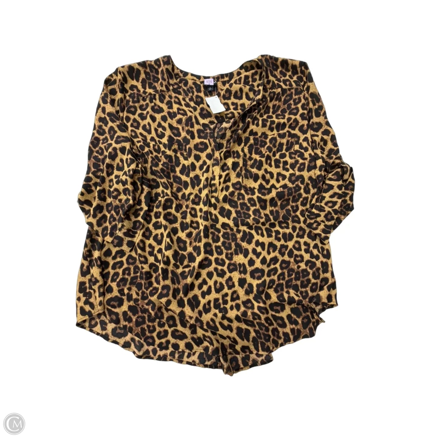 Top 3/4 Sleeve By Torrid In Animal Print, Size: 4x