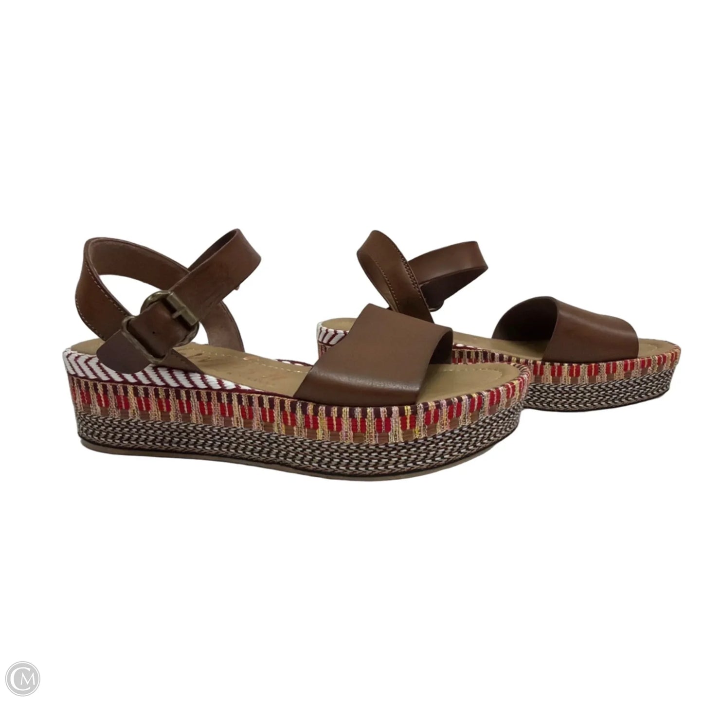 Sandals Flats By Blowfish In Brown & Red, Size: 8.5