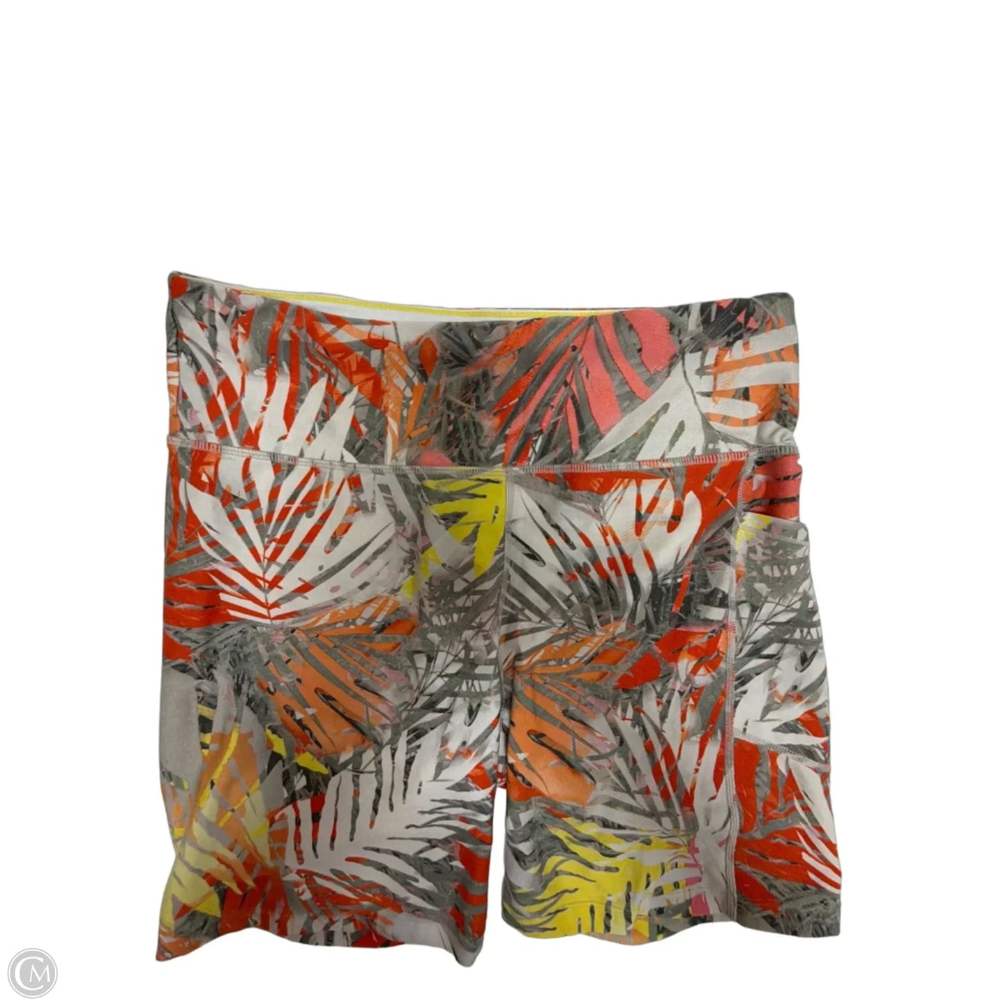 Athletic Shorts By Calvin Klein In Tropical Print, Size: L